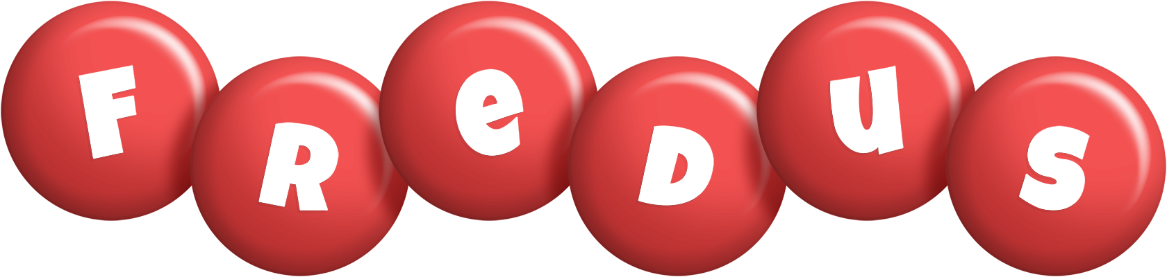 Fredus candy-red logo