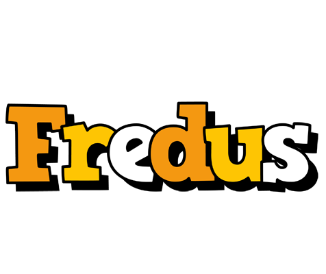 Fredus cartoon logo