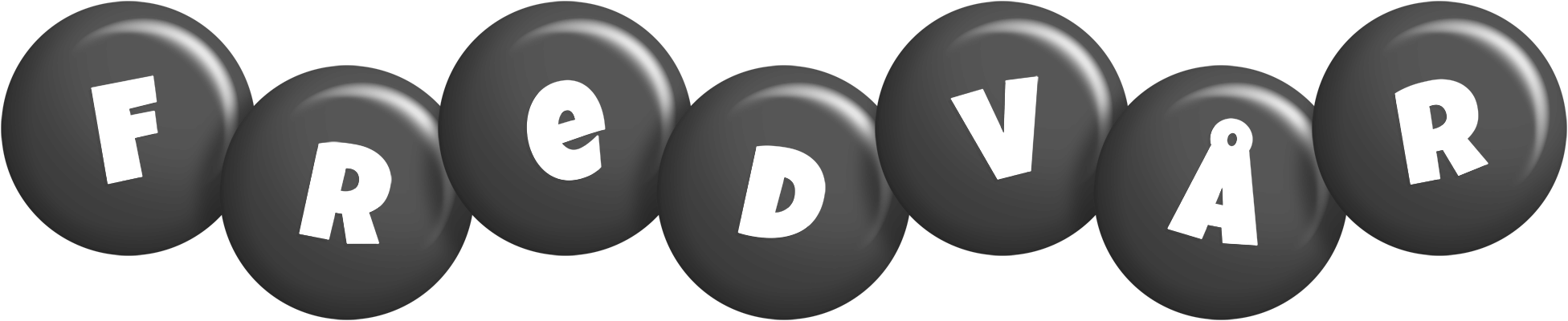 Fredvår candy-black logo