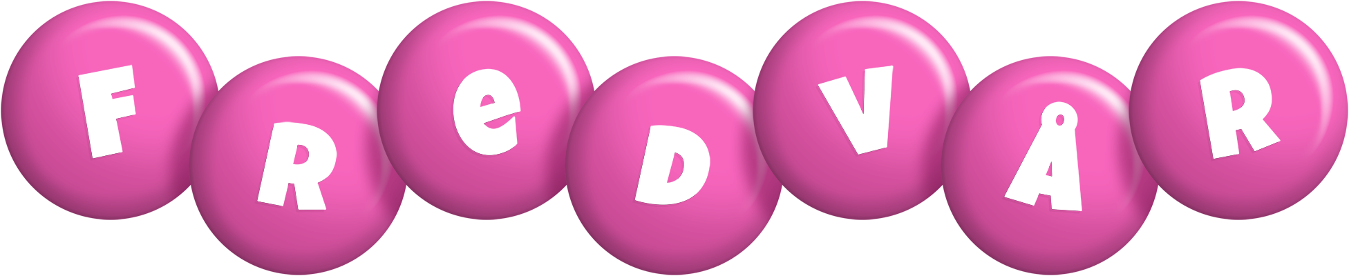 Fredvår candy-pink logo
