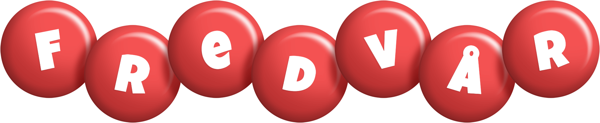 Fredvår candy-red logo