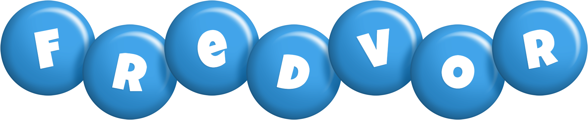 Fredvor candy-blue logo