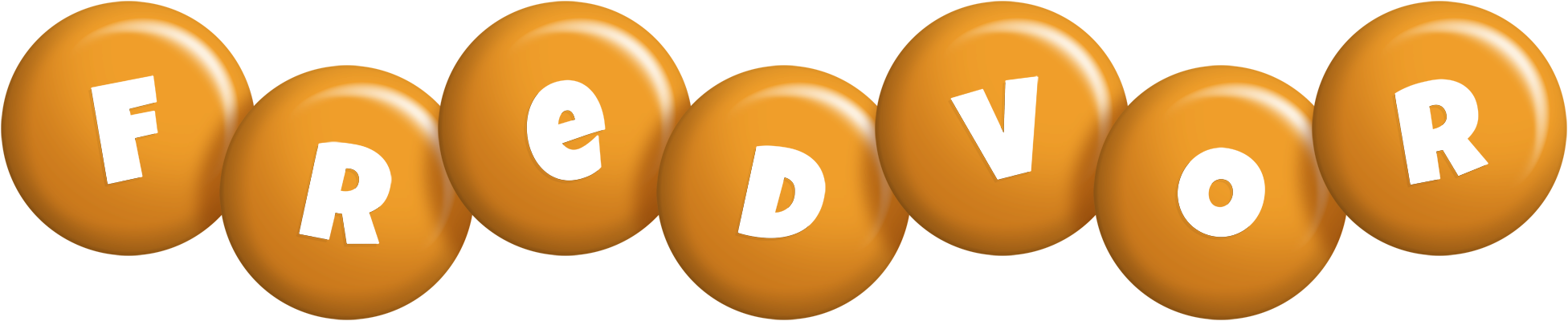 Fredvor candy-orange logo