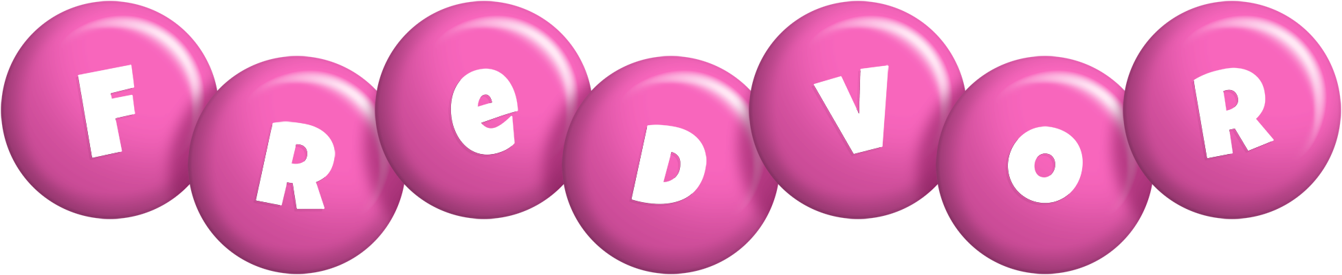 Fredvor candy-pink logo