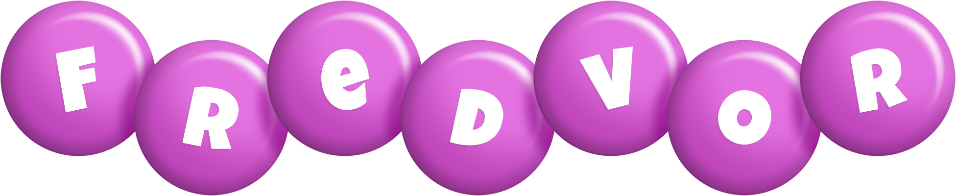 Fredvor candy-purple logo