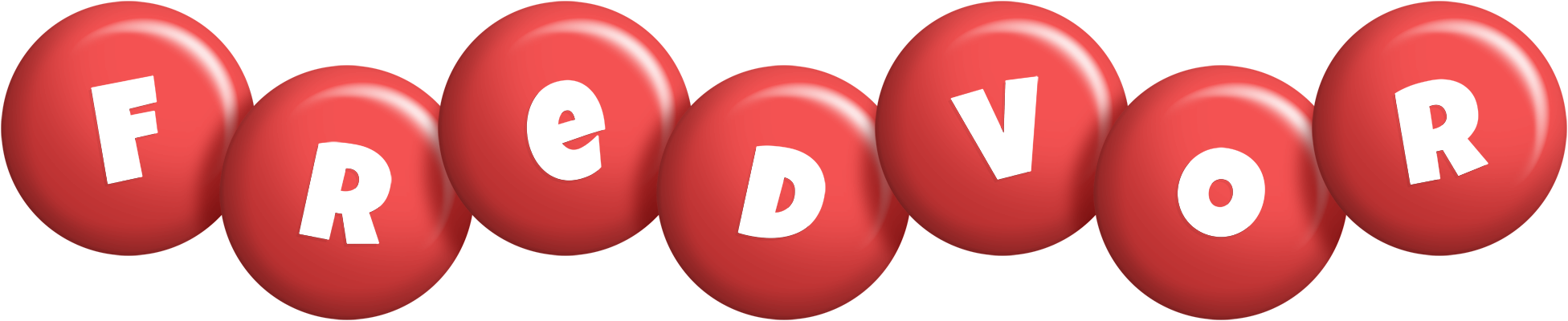 Fredvor candy-red logo