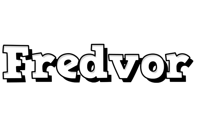 Fredvor snowing logo