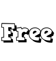 Free snowing logo