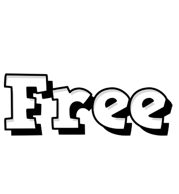 Free snowing logo