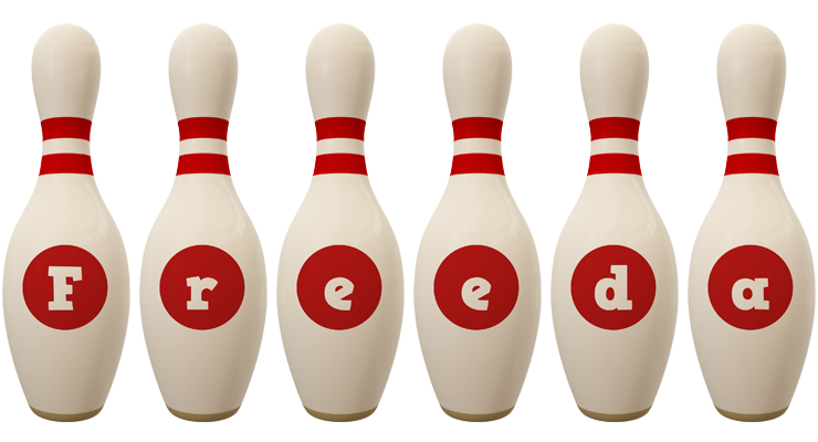 Freeda bowling-pin logo