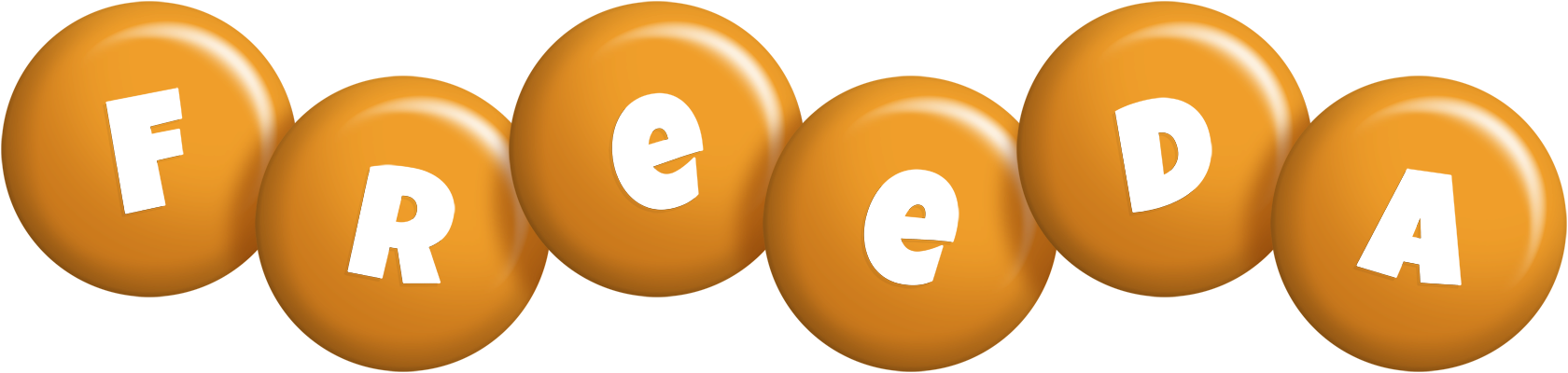 Freeda candy-orange logo