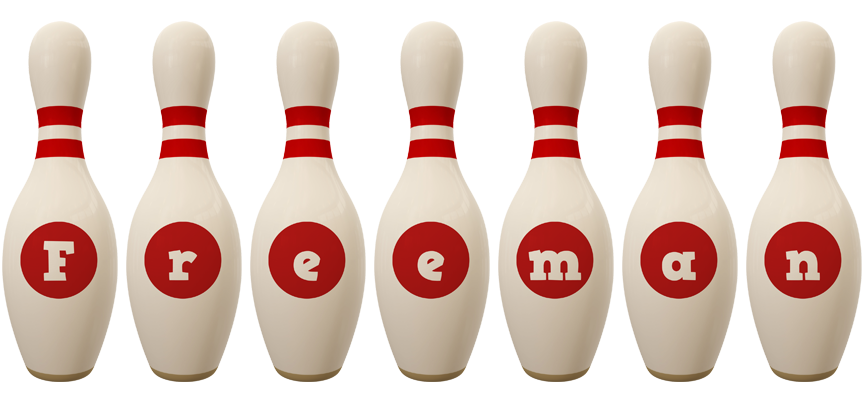 Freeman bowling-pin logo