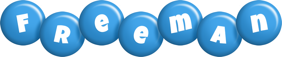 Freeman candy-blue logo