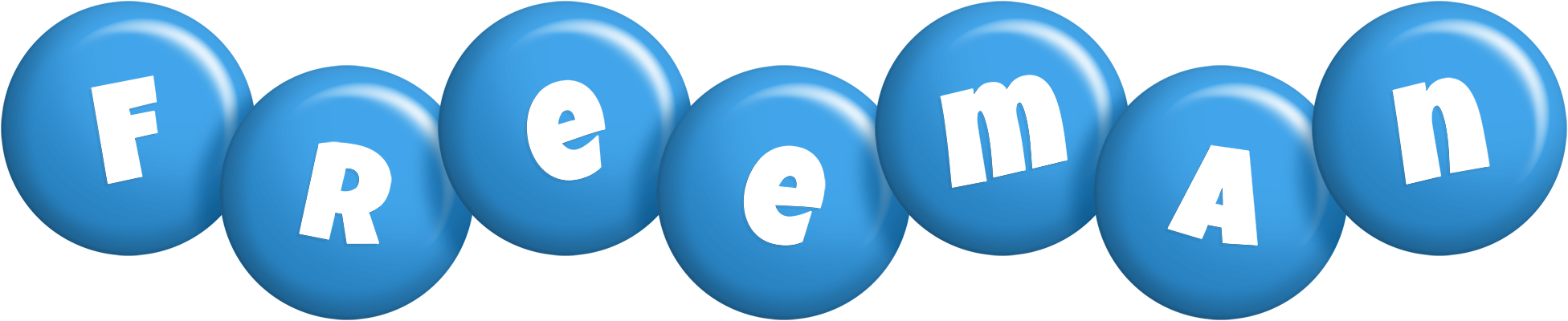 Freeman candy-blue logo