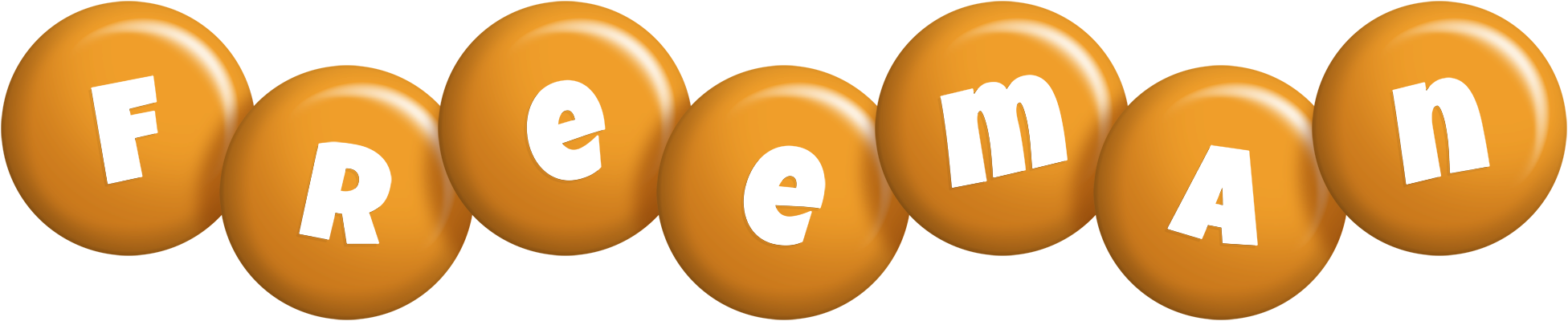 Freeman candy-orange logo