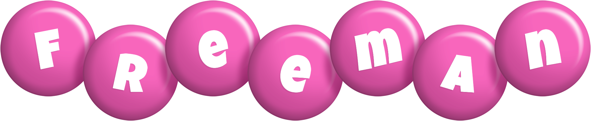 Freeman candy-pink logo