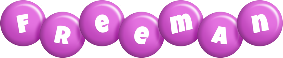 Freeman candy-purple logo