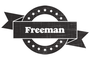 Freeman grunge logo