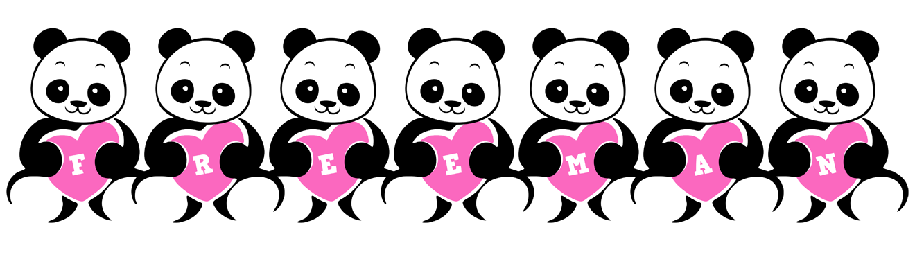 Freeman love-panda logo