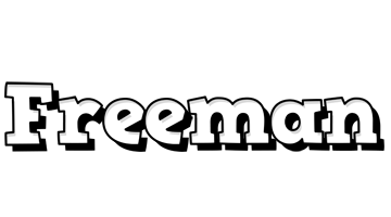 Freeman snowing logo