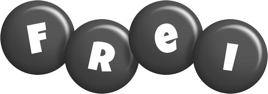 Frei candy-black logo