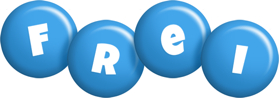 Frei candy-blue logo