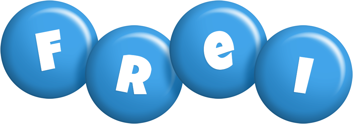 Frei candy-blue logo