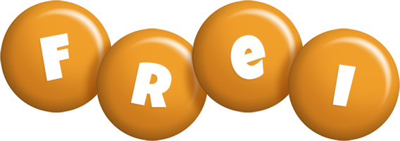 Frei candy-orange logo