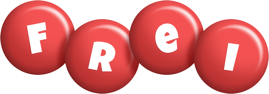 Frei candy-red logo