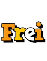 Frei cartoon logo