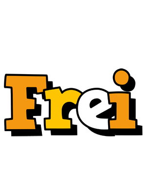 Frei cartoon logo