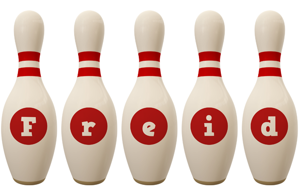 Freid bowling-pin logo