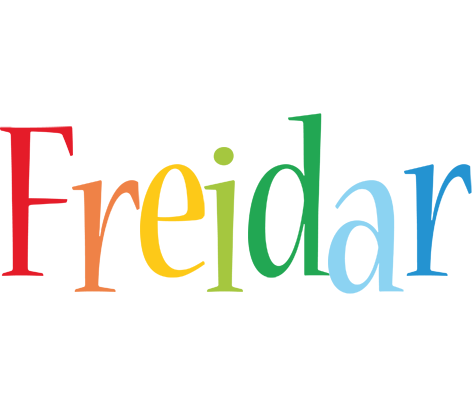 Freidar birthday logo