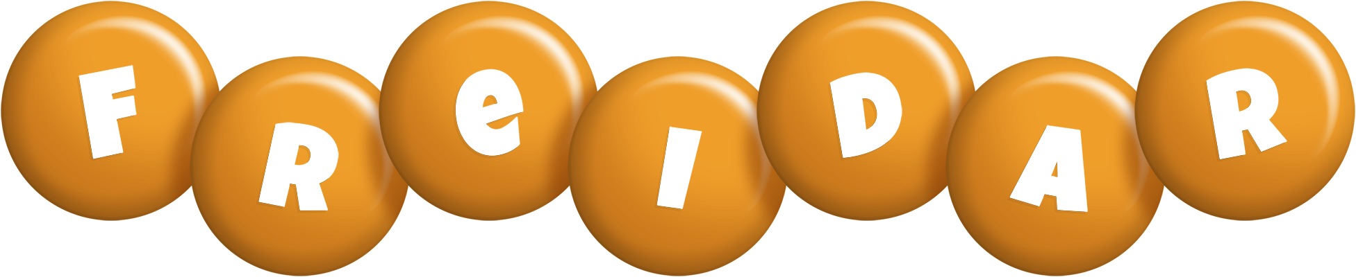 Freidar candy-orange logo