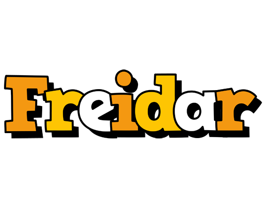Freidar cartoon logo
