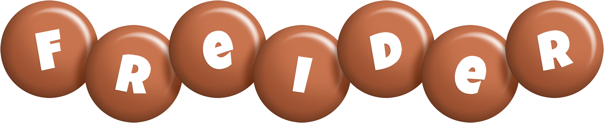 Freider candy-brown logo