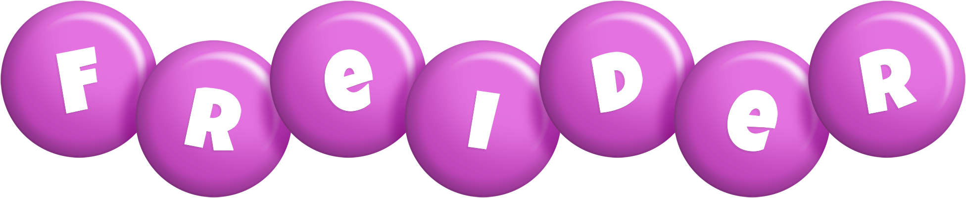 Freider candy-purple logo