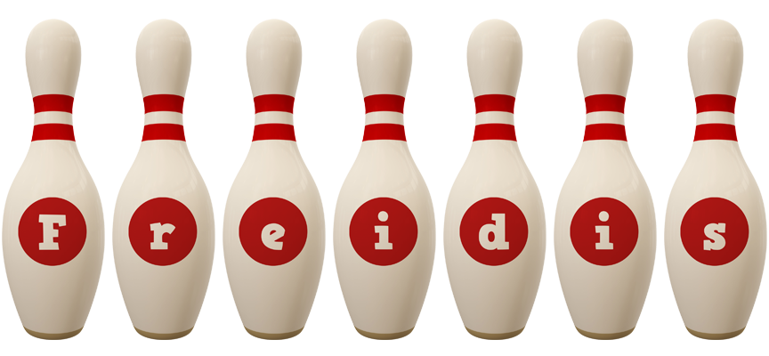 Freidis bowling-pin logo