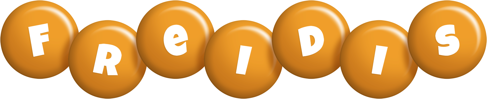 Freidis candy-orange logo