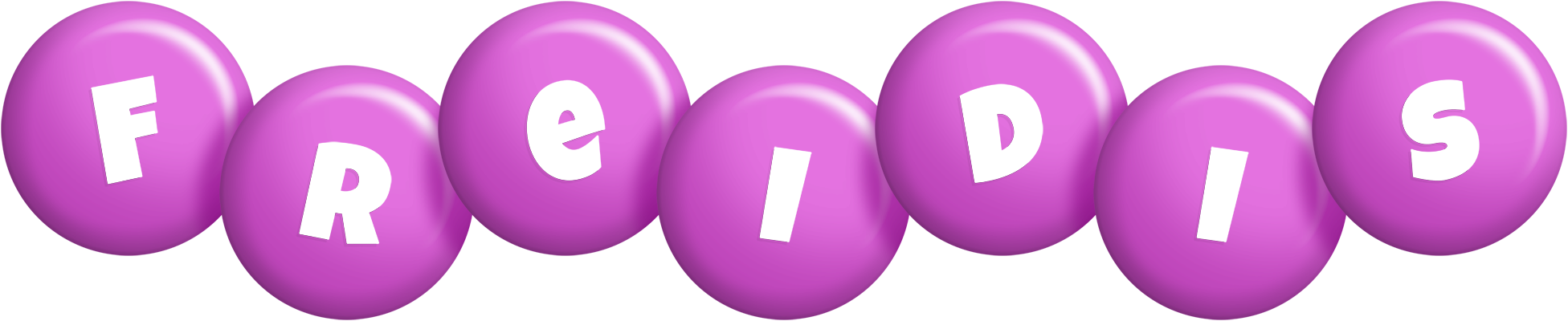 Freidis candy-purple logo