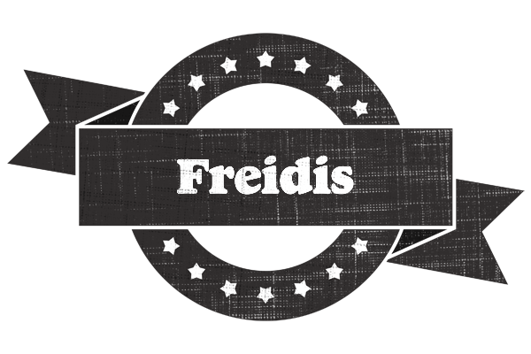 Freidis grunge logo