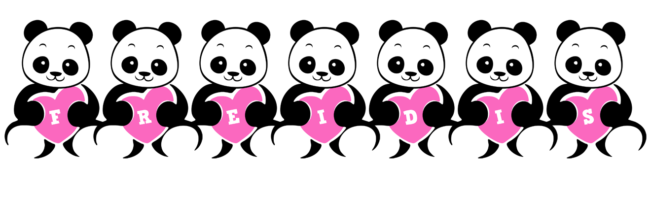 Freidis love-panda logo