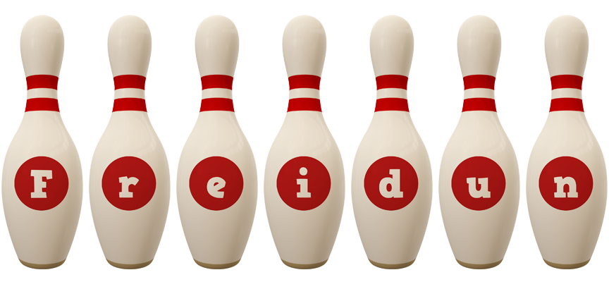 Freidun bowling-pin logo