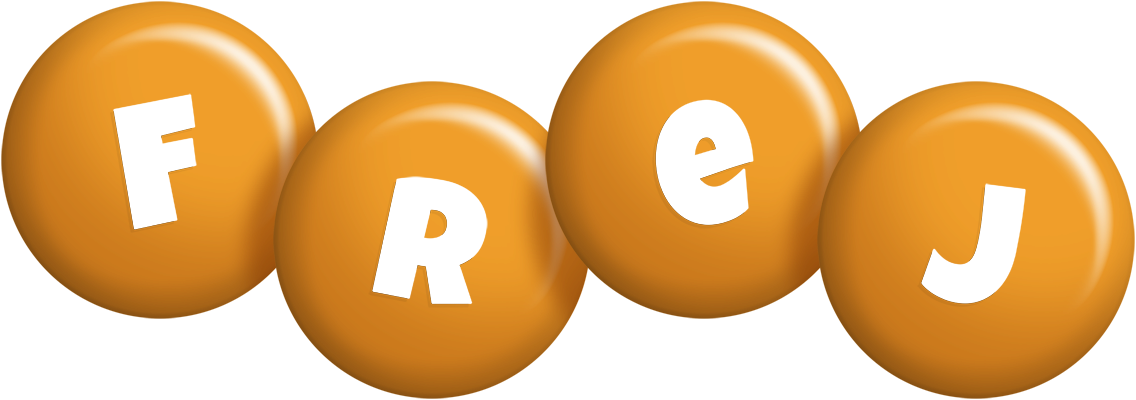 Frej candy-orange logo