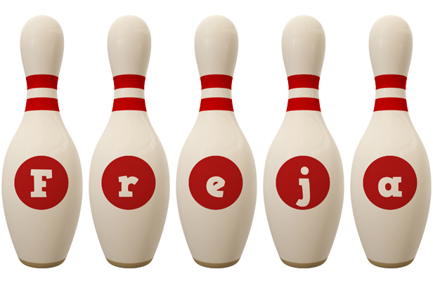Freja bowling-pin logo