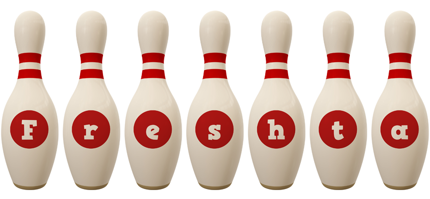 Freshta bowling-pin logo