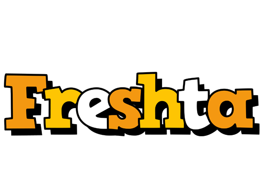 Freshta cartoon logo