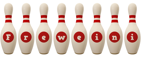 Freweini bowling-pin logo