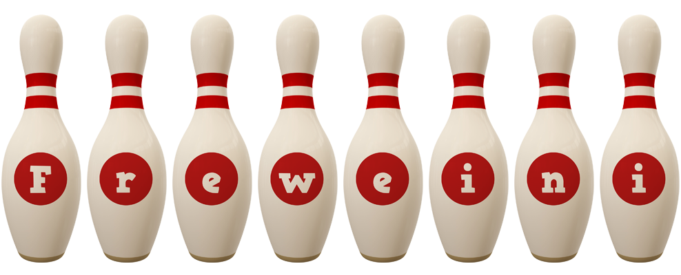 Freweini bowling-pin logo