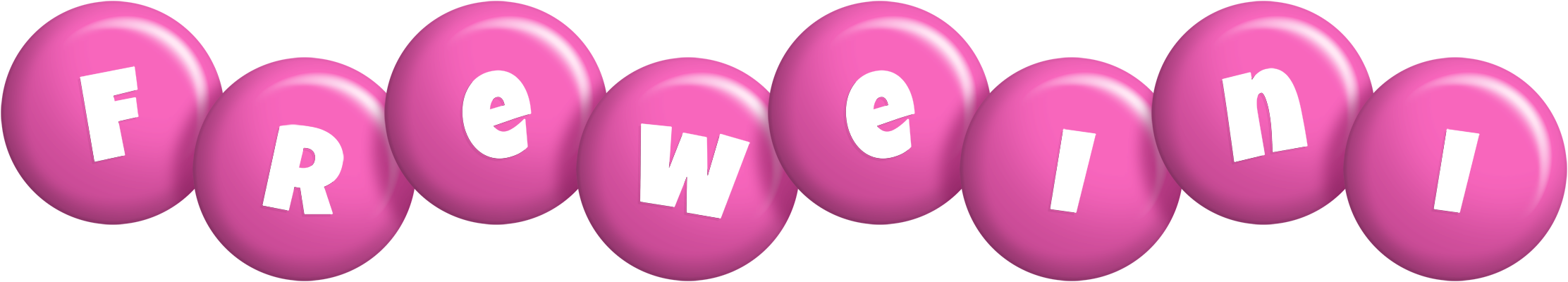 Freweini candy-pink logo